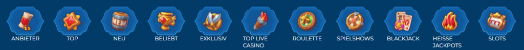 Winbay-casino-categories