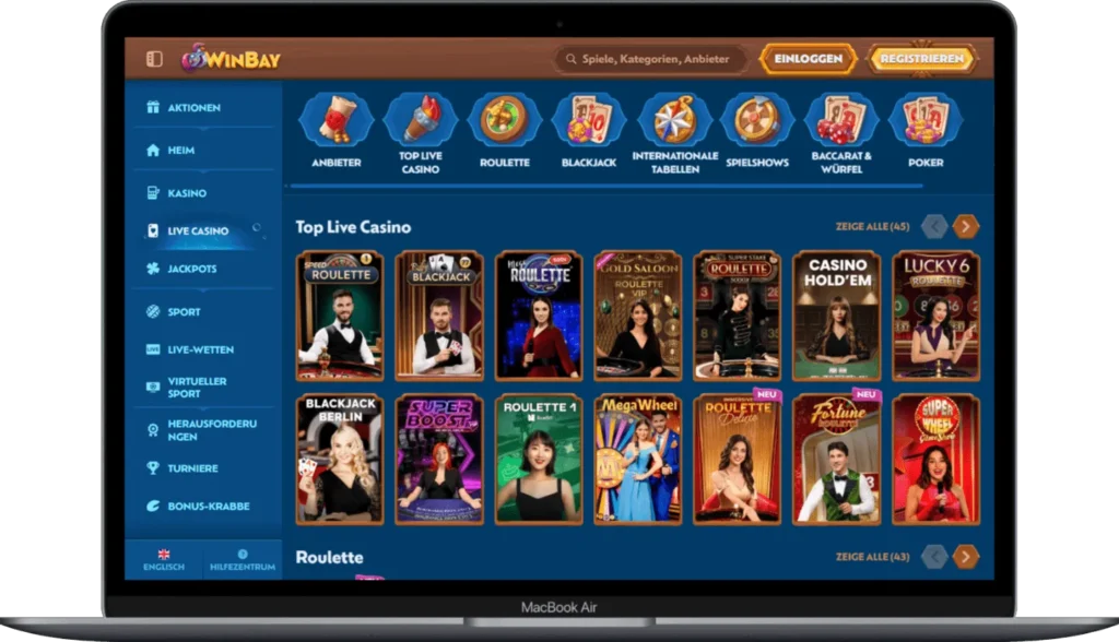 Winbay's Top Live-Kasino