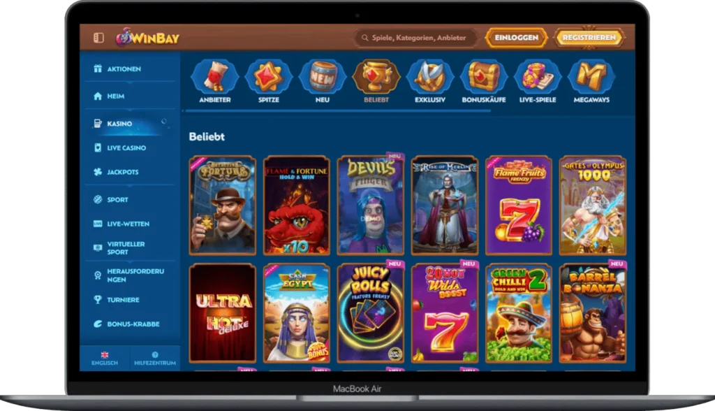 Beliebte Spiele bei Winbay Casino